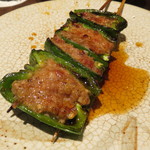 鳥茂 - ピーマンの肉詰め