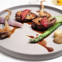 エディション・コウジ シモムラ - 仔鳩のロティ　スパイス　根セロリのコーヒー風味
                