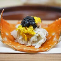 松川 - 渡り蟹飯蒸し　キャビア
                