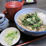 そば処 更科 - 山菜蕎麦 750円(2016年10月)