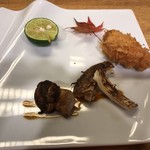 定谷 - 松茸(焼きとフライ)