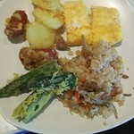 Green'sK鉄板ビュッフェ - 天婦羅と炊き込みご飯