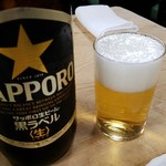 大衆割烹 三州屋 - 黒ラベルで乾杯　