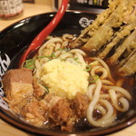 肉肉うどん - 肉ごぼう天うどん