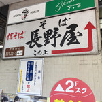 信そば 長野屋 - JR三ノ宮駅から、高架下の南側を歩くと入り口が分かりやすいです。