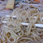 金来軒 - 味噌ラーメン大盛800円（麺固め）麺アップ