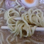 Ramen Gyouza Tsuru Hei - 味噌ラーメン600円（麺固め）麺アップ