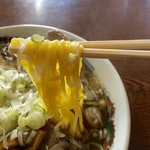 千年桜 - チャーシューメン　麺アップ