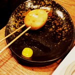 三代目 鳥メロ - 半熟 煮卵串¥250
