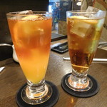 Nezu Cafe - フレッシュフルーツティー(オレンジ)と根津ジンジャー　どちらも甘め
