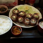 みそかつのかつ匠 - ロール梅かつ定食