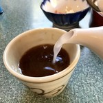手打ちそば こばやし - そば湯