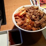 Kankoku en - 1699円、1000gのカルビとホルモン丼？
                        期間限定でした。