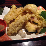 いかの墨 新潟駅前店 - 活真いかのゲソはお好みで天ぷら