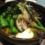 吉祥寺 三うら - 揚げ出汁豆腐と野菜の素揚げ