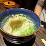 漁菜献舗 鳥新 - 2016.10)おでん出汁の小うどん