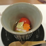 日本料理 潤花 - 先付　人参紅葉　じゃがいも銀杏