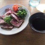 食い味の道有楽 - 仙台牛のたたき(2016.10再訪)