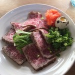 食い味の道有楽 - 仙台牛のたたき(2016.10再訪)