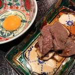 くろぎ - 宮崎牛のすき焼き，信州の松茸添え．