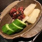 くろぎ - お漬物．