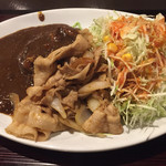 ひやけ - 生姜焼きカレー アップ