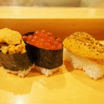 鮨処 竜敏 - 雲丹、いくら、炙り雲丹