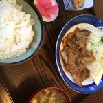 まさご食堂 - しょうが焼き定食。