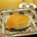 ごだん 宮ざわ - 自家製「からすみ」ともち米
      2016.10撮影