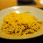 ごだん 宮ざわ - からすみ蕎麦
      2016.10撮影