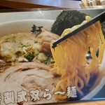 麺屋 武双 - メニュー裏。