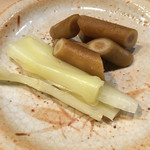 金寿司 - ガリごぼうとセロリ…だったっけ(^^ゞ