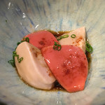 金寿司 - ホタテの卵巣と白子