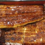 お賀川OGAWA 我孫子店 - 特上　東西　3500円　手前が　じ焼き(関西風)　奥が蒸し(関東風)