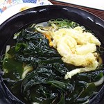 麺勝 - ワカメとっぴんぐ　と半分野菜天