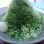 貴餅 - 宇治ミルク　中はこんな感じ