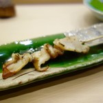 鮨 いぬかい - ［2016/10］おまかせ・酒肴④ 長万部産ほっきの紐焼き