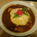 ヴィラ玉山 - 二男の注文はオムチーズカレー。