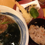 Kineya -  天ぷらそば定食(940円)を頂きました。