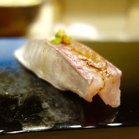 鮨 いぬかい - ［2016/10］おまかせ・寿司⑩ 東京湾産あじの握り