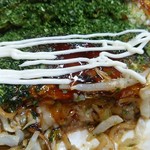 Okonomiyaki Shouman - マヨネーズで味を変えます。