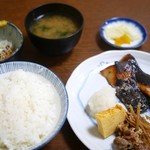 末ぜん - 白身魚西京焼き定食＋納豆