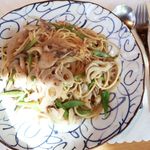 カフェテラス風樹荘 - アサリとキノコの和風スパゲッティ　1,300円　2016/10