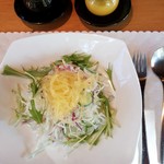 Kafeterasu Fuukisou - パスタにセットの野菜サラダ　2016/10