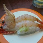 回転寿司 魚喜 - ボタン海老３８０円