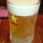 北海道らーめん　ひむろ - 生ビール（500円）