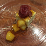 Restaurant Re: - ゴルゴンゾーラのカタラーナ 洋梨のコンポート