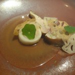 レストランディファランス - ⑦鰆　白菜　蓮根　豚　柚子　★３・８