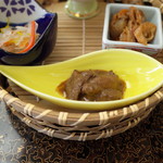 宿屋 つばき - イカぬた和え、ほたて佃煮など
