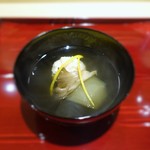 銀座 しのはら - 噴火湾の毛蟹の真薯
      　滋賀の冬瓜、舞茸